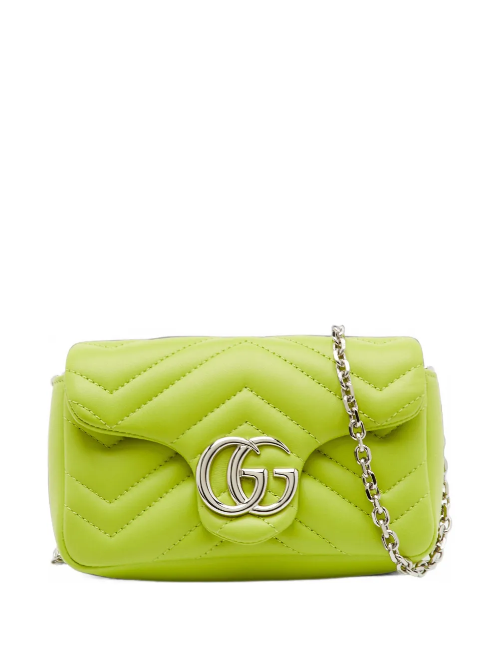 Gucci Pre-Owned GG Marmont matelassé shoulder bag - Grün