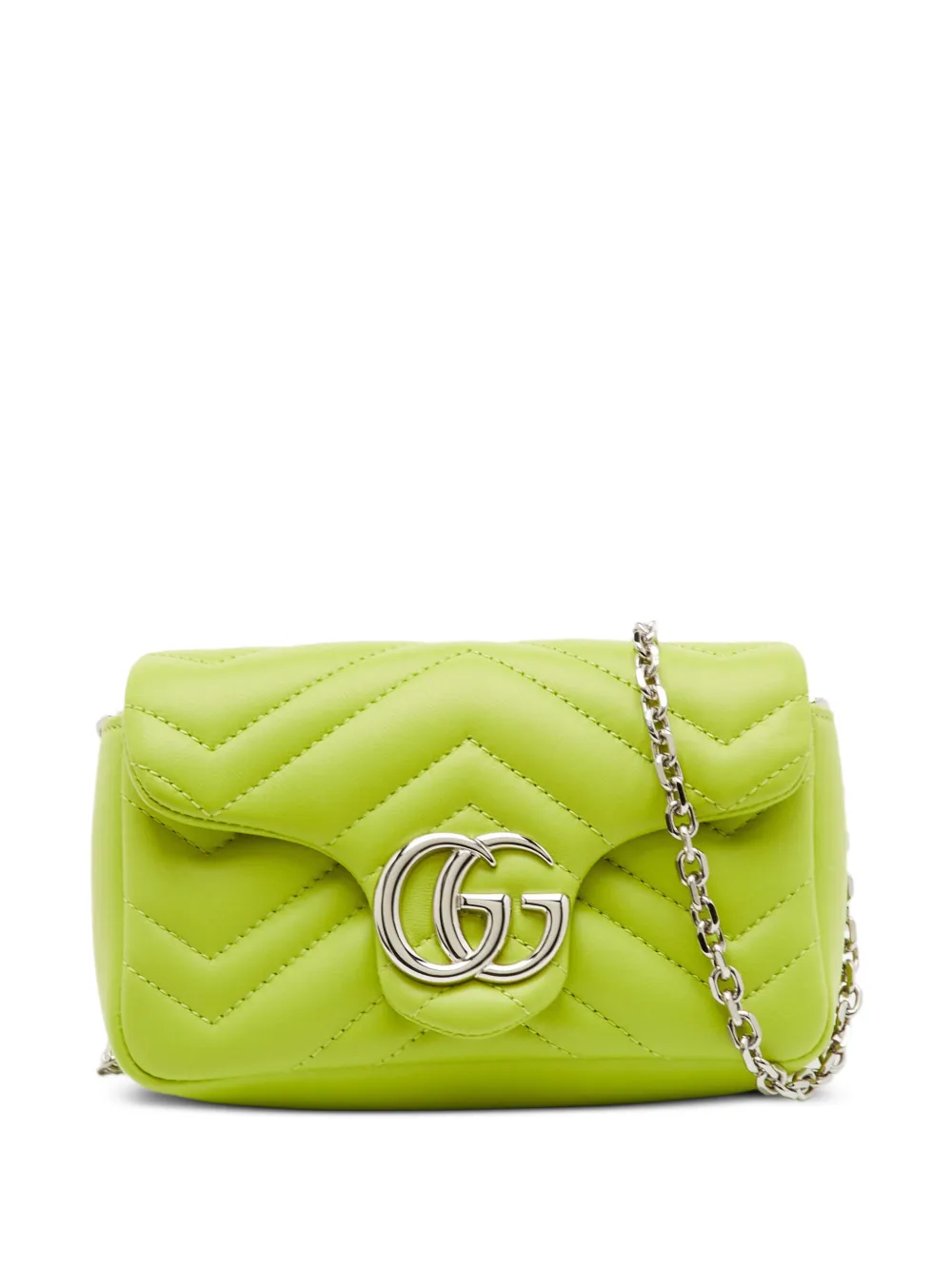Gucci Pre-Owned GG Marmont matelassé shoulder bag - Verde