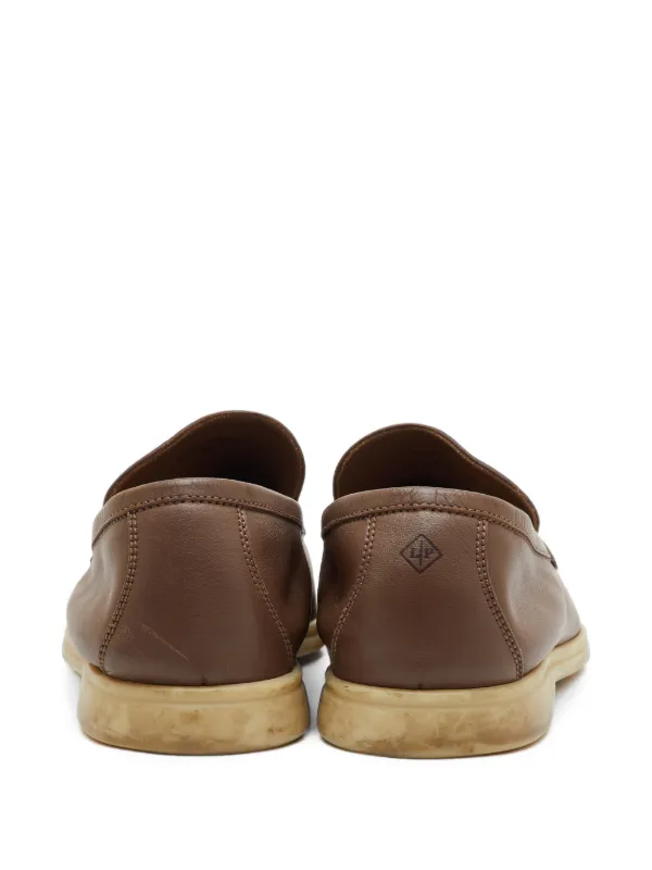 Loro Piana Pre-Owned Summer Walk ローファー | ブラウン | FARFETCH JP