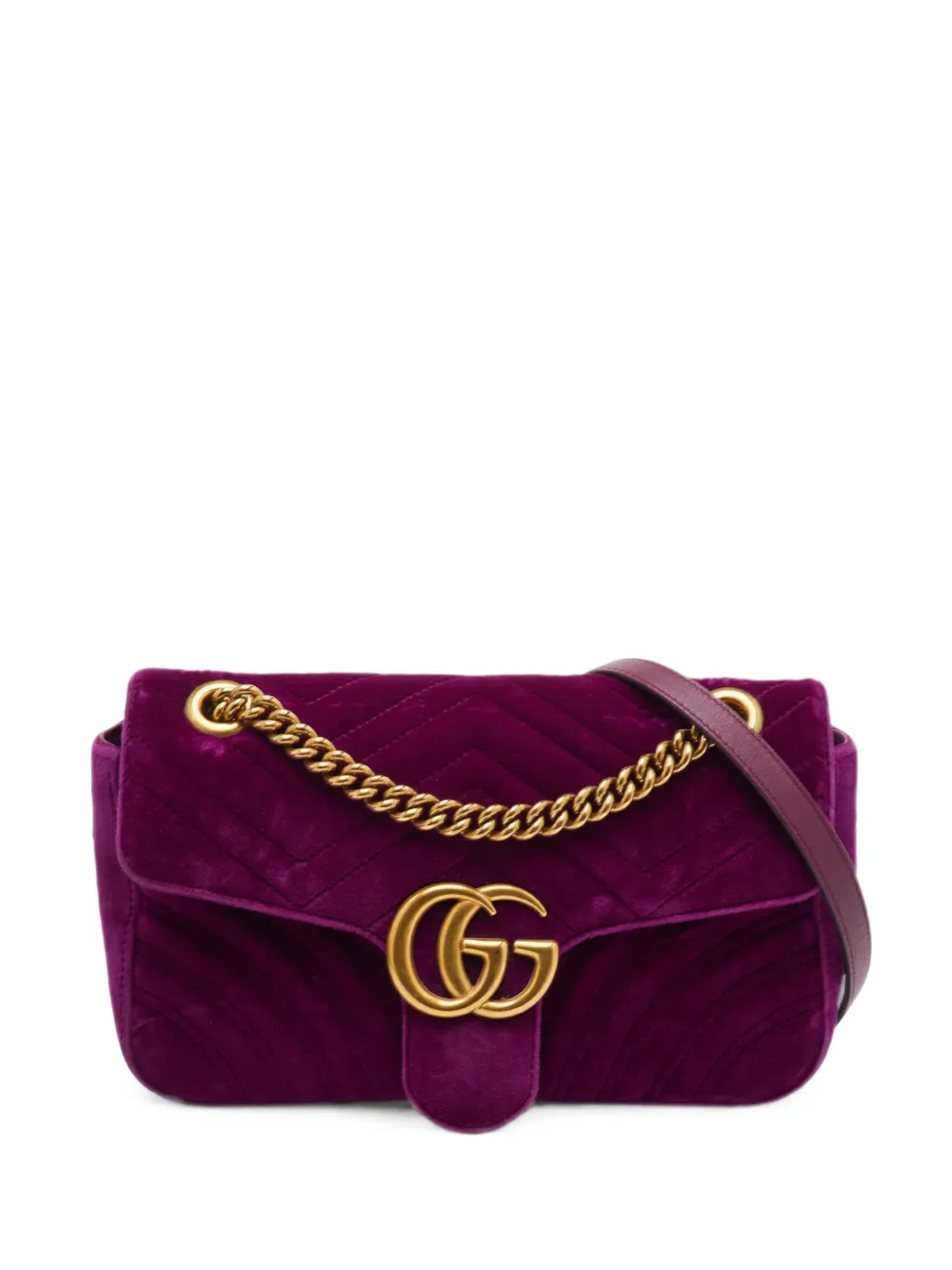Gucci Pre-Owned GG Marmont matelassé shoulder bag - Violett