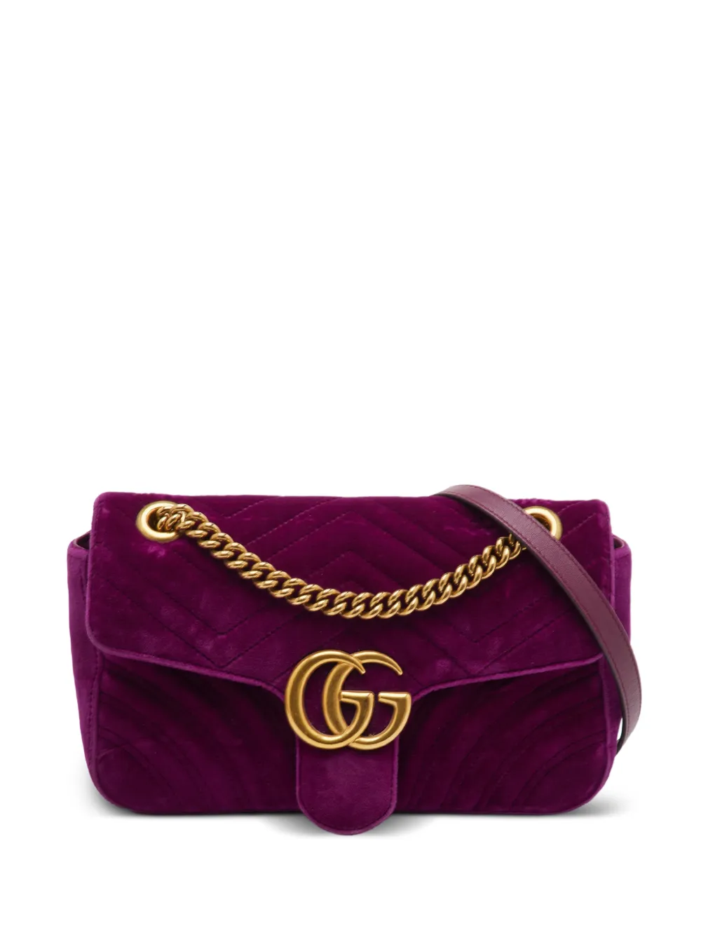Gucci Pre-Owned GG Marmont matelassé shoulder bag - Viola