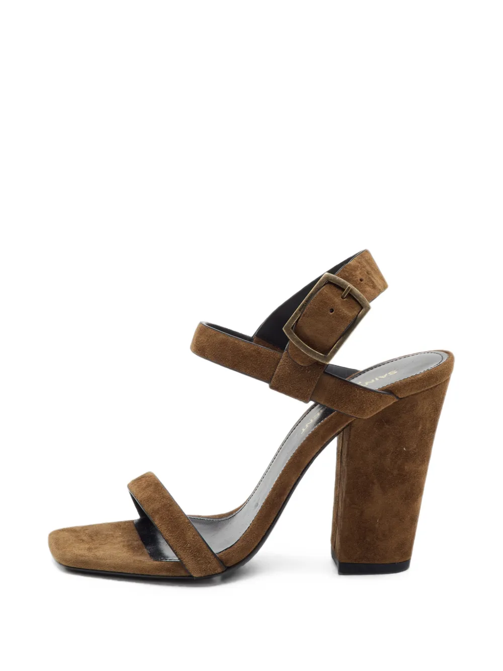 Saint Laurent Pre-Owned Oak ankle-strap sandals - Braun