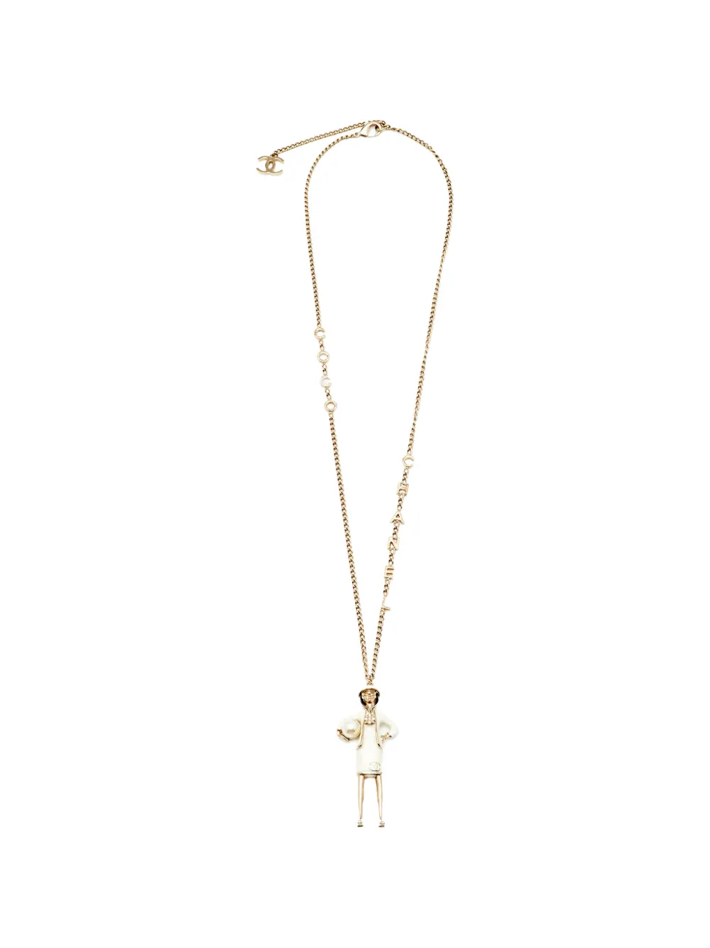 CHANEL Pre-Owned Mademoiselle CC Lady necklace - Oro