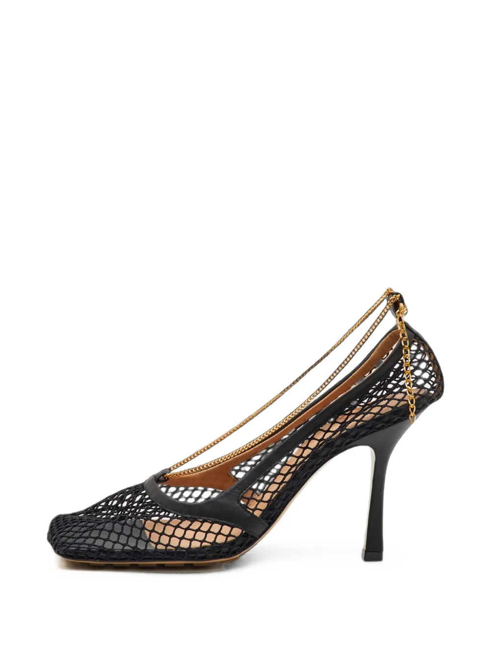 Bottega Veneta Pre-Owned Stretch chain pumps - Schwarz