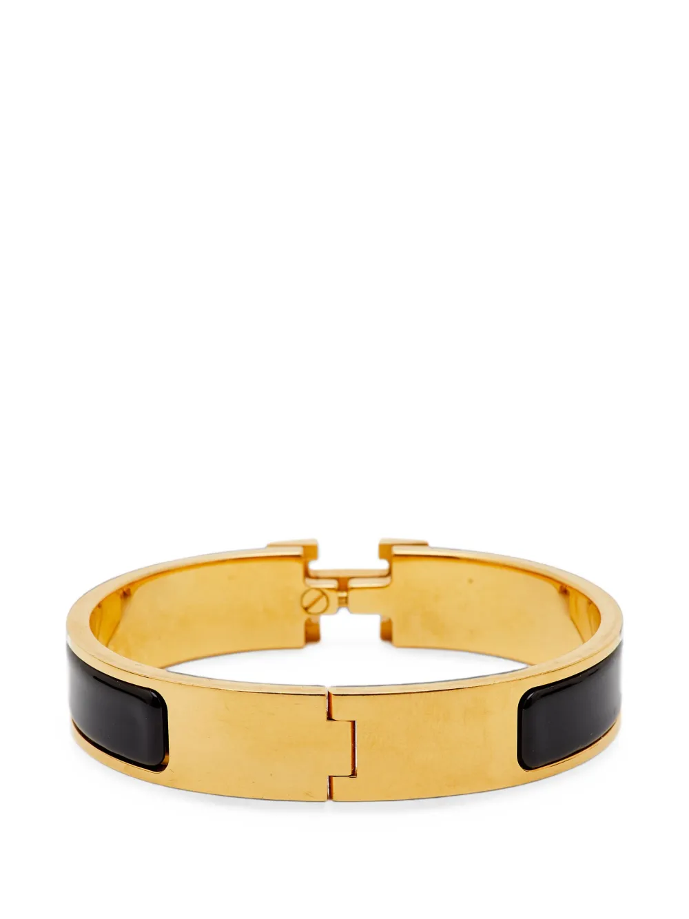 Hermès Pre-Owned Emailliertes Clic H Armband - Gold