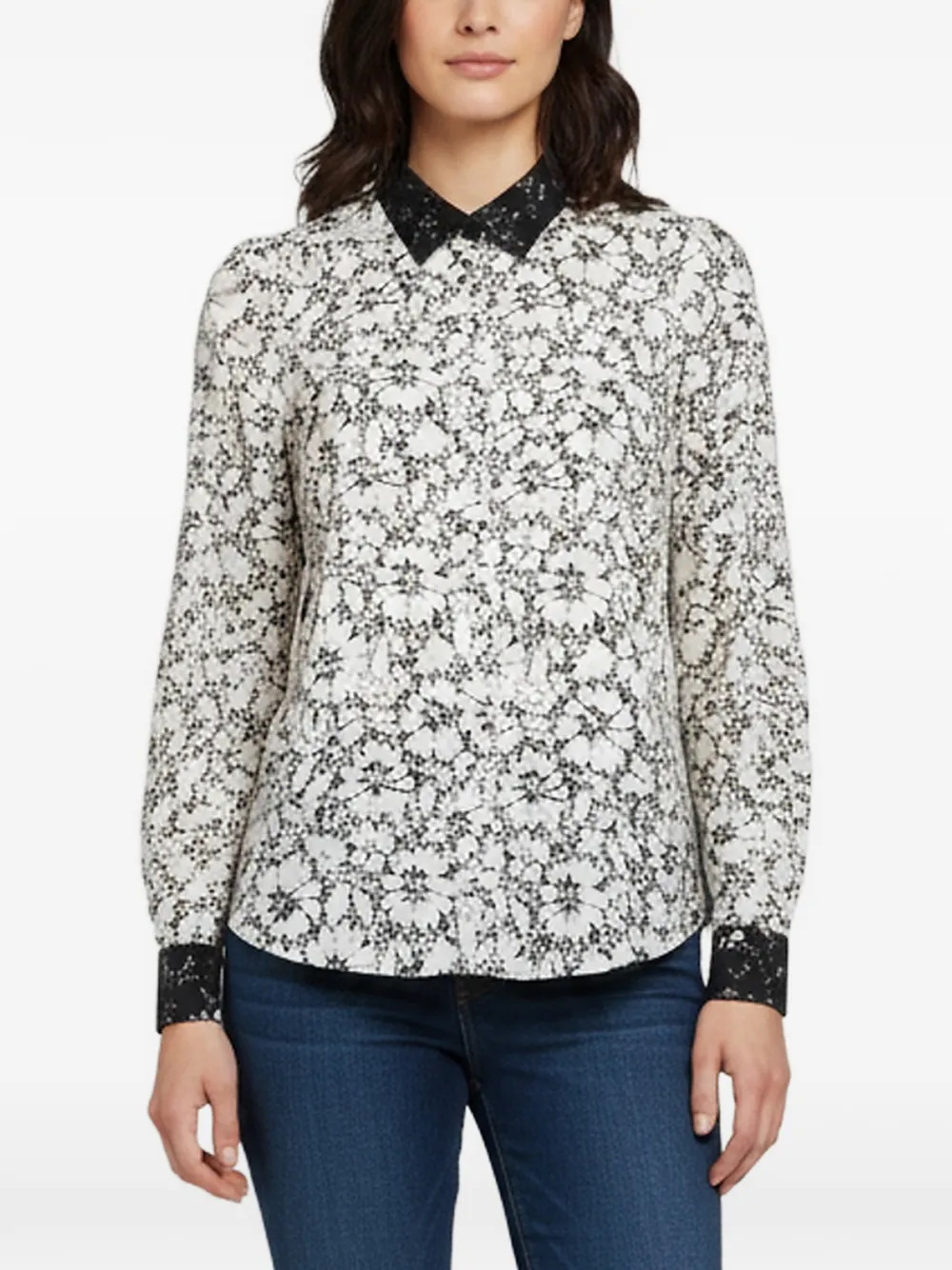 Louis Vuitton Pre-Owned floral-print shirt - Weiß