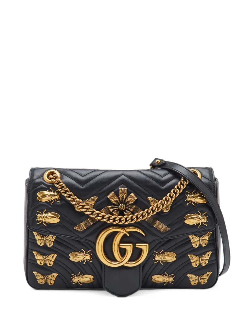 Gucci Pre-Owned medium GG Marmont shoulder bag - Schwarz