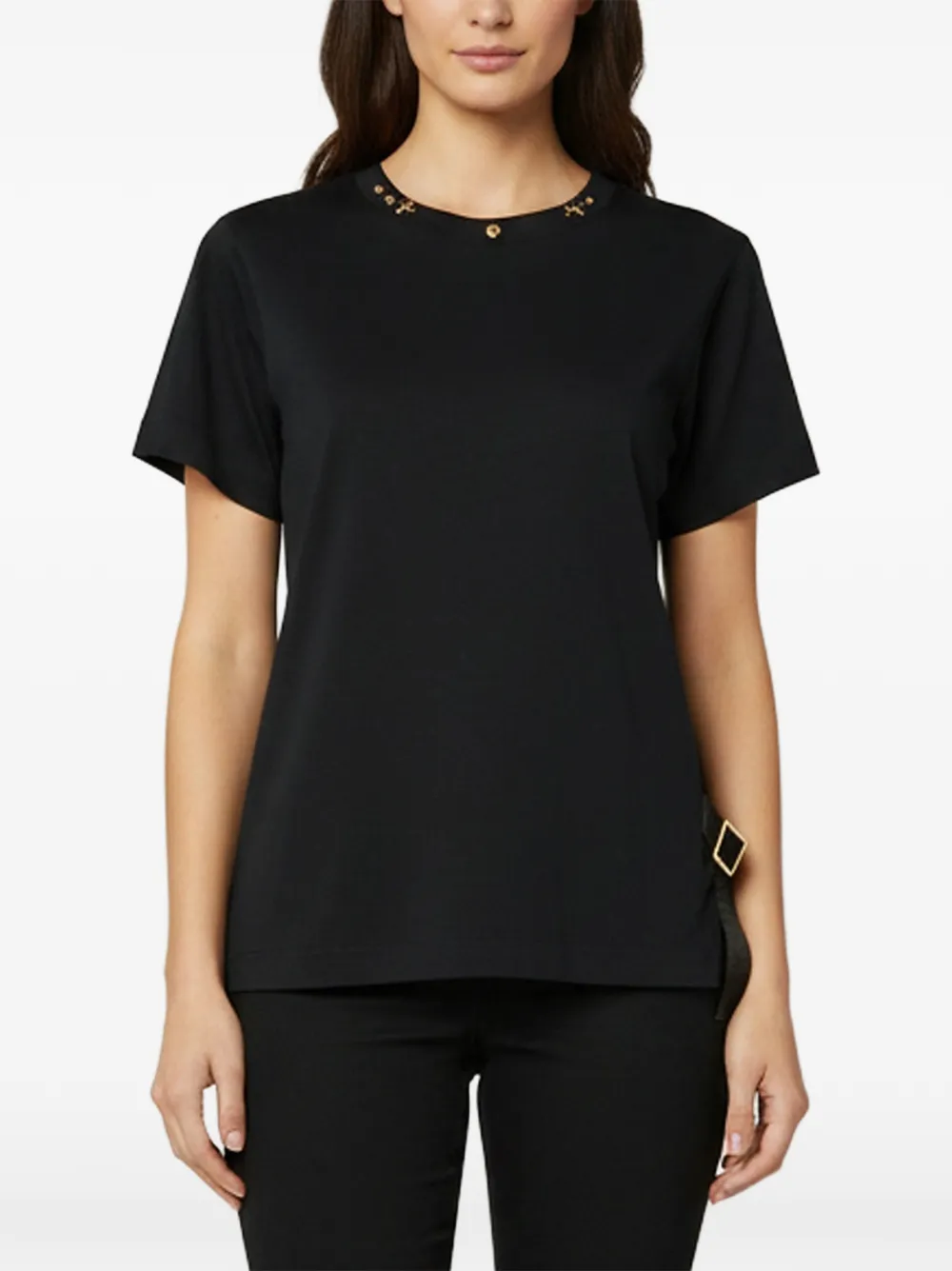 Louis Vuitton Pre-Owned T-shirt con cinturino laterale - Nero
