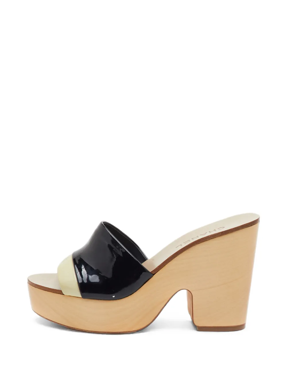 CHANEL Pre-Owned leather platform sandals - Nero