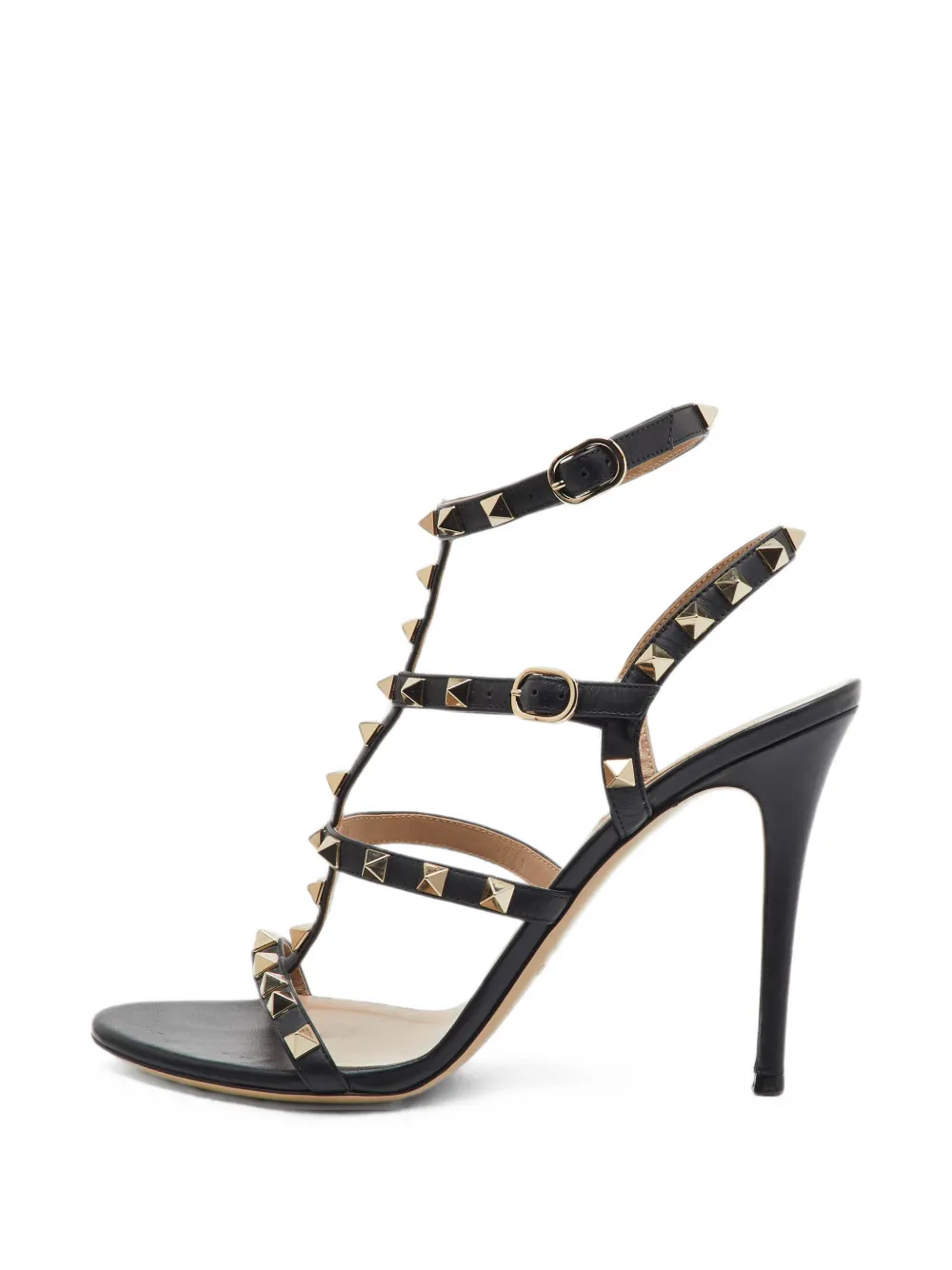 Valentino Garavani Pre-Owned Sandali Rockstud con tacco - Nero