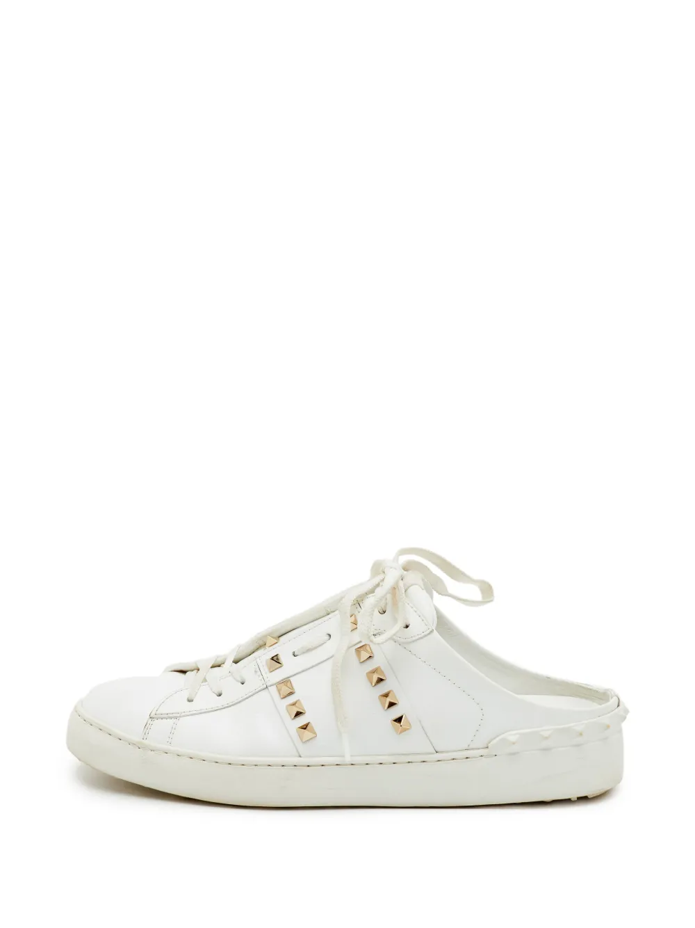 Valentino Garavani Pre-Owned Rockstud mule sneakers - Bianco