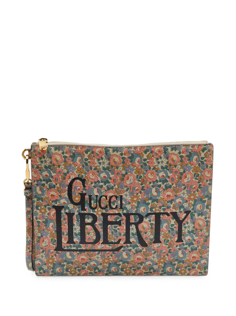 Gucci Pre-Owned x Liberty London floral-print clutch bag - Nude