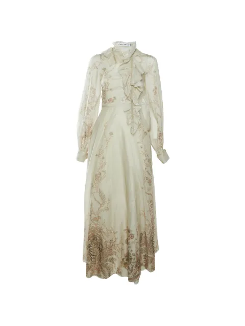 Christian Dior Pre-Owned ruffled maxi dress