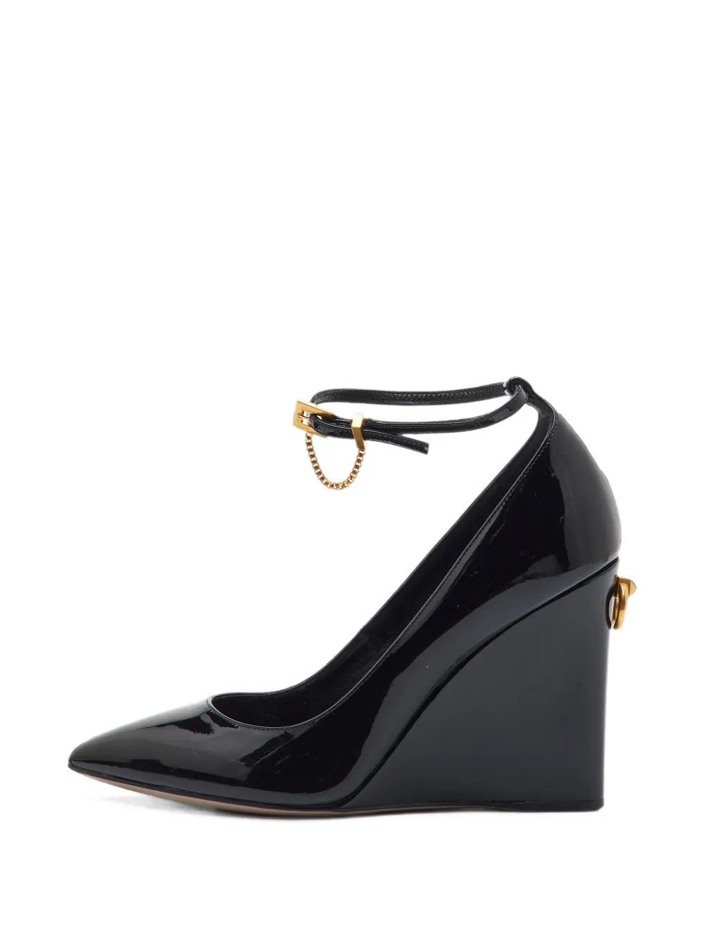 Valentino Garavani Pre-Owned Pumps Ringstud con zeppa - Nero