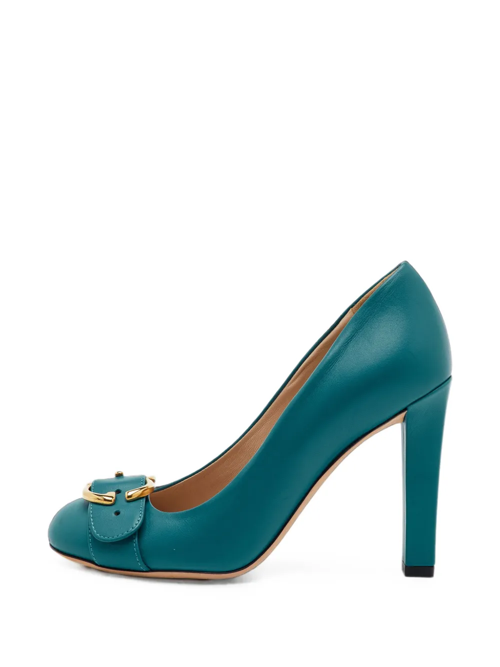 Gucci Pre-Owned buckle-detail heeled pumps - Blau