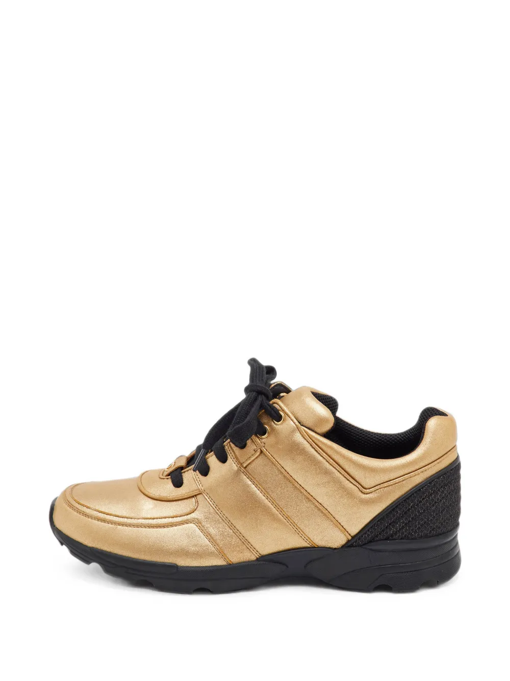 CHANEL Pre-Owned CC-logo low-top sneakers - Gold