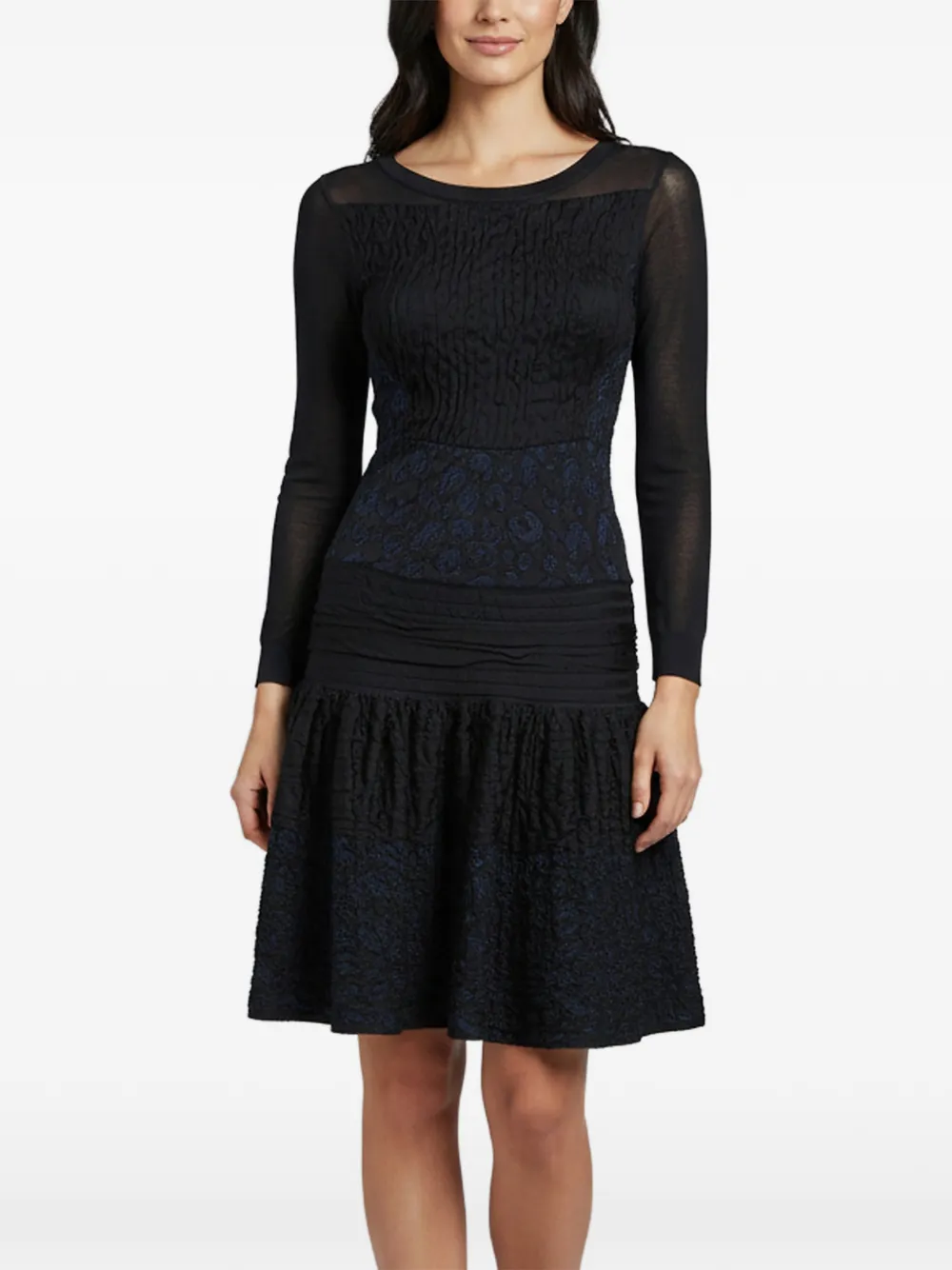 Louis Vuitton Pre-Owned drop-waist mini dress - Nero
