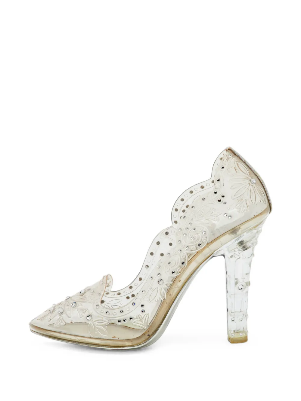 Dolce & Gabbana Pre-Owned Cinderella crystal-embellished pumps - Weiß