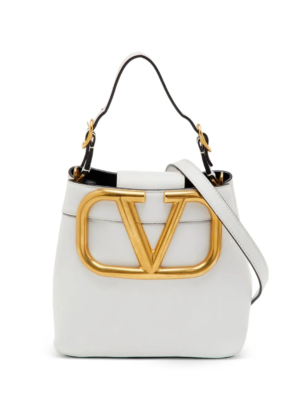 Valentino Garavani Pre-Owned Borsa a mano VLogo in pelle - Bianco