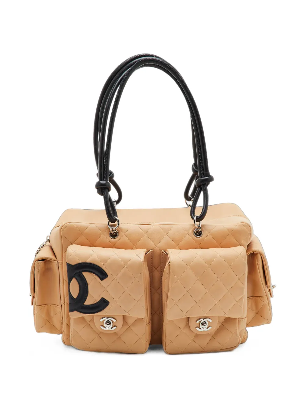 CHANEL Pre-Owned 2004-2005 Cambon Ligne Reporter tote bag - Toni neutri