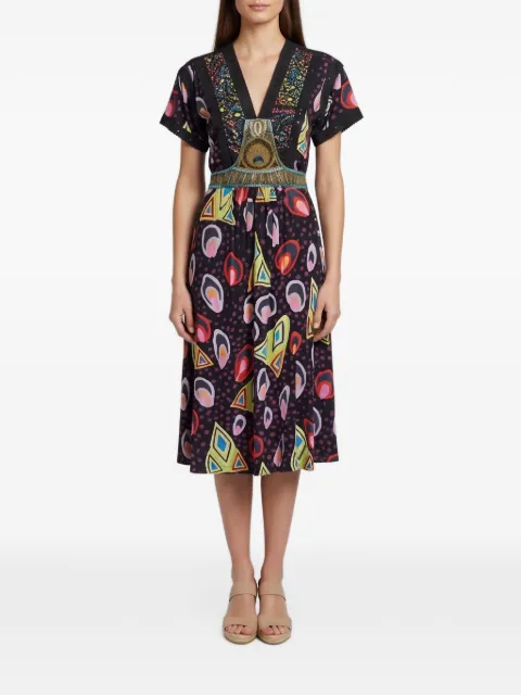 Etro Pre-Owned V-neck midi dress