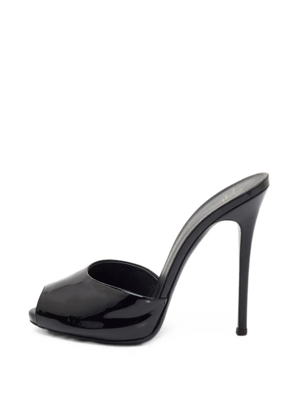 Giuseppe Zanotti Vintage open-toe leather sandals - Schwarz