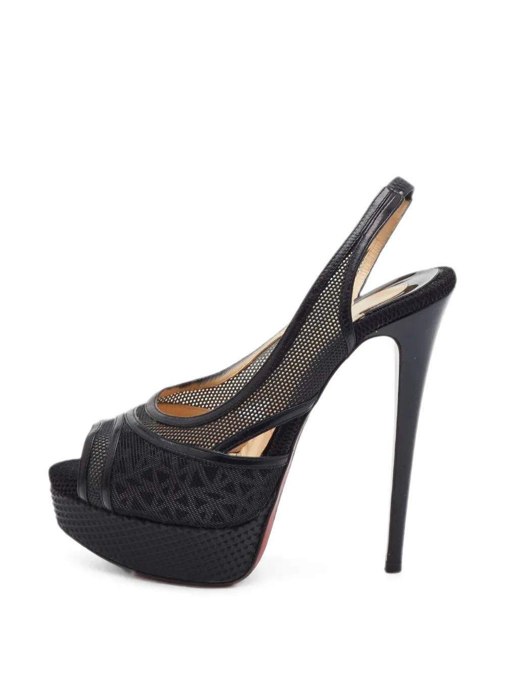 Christian Louboutin Pre-Owned Marina Slingback-Sandalen - Schwarz