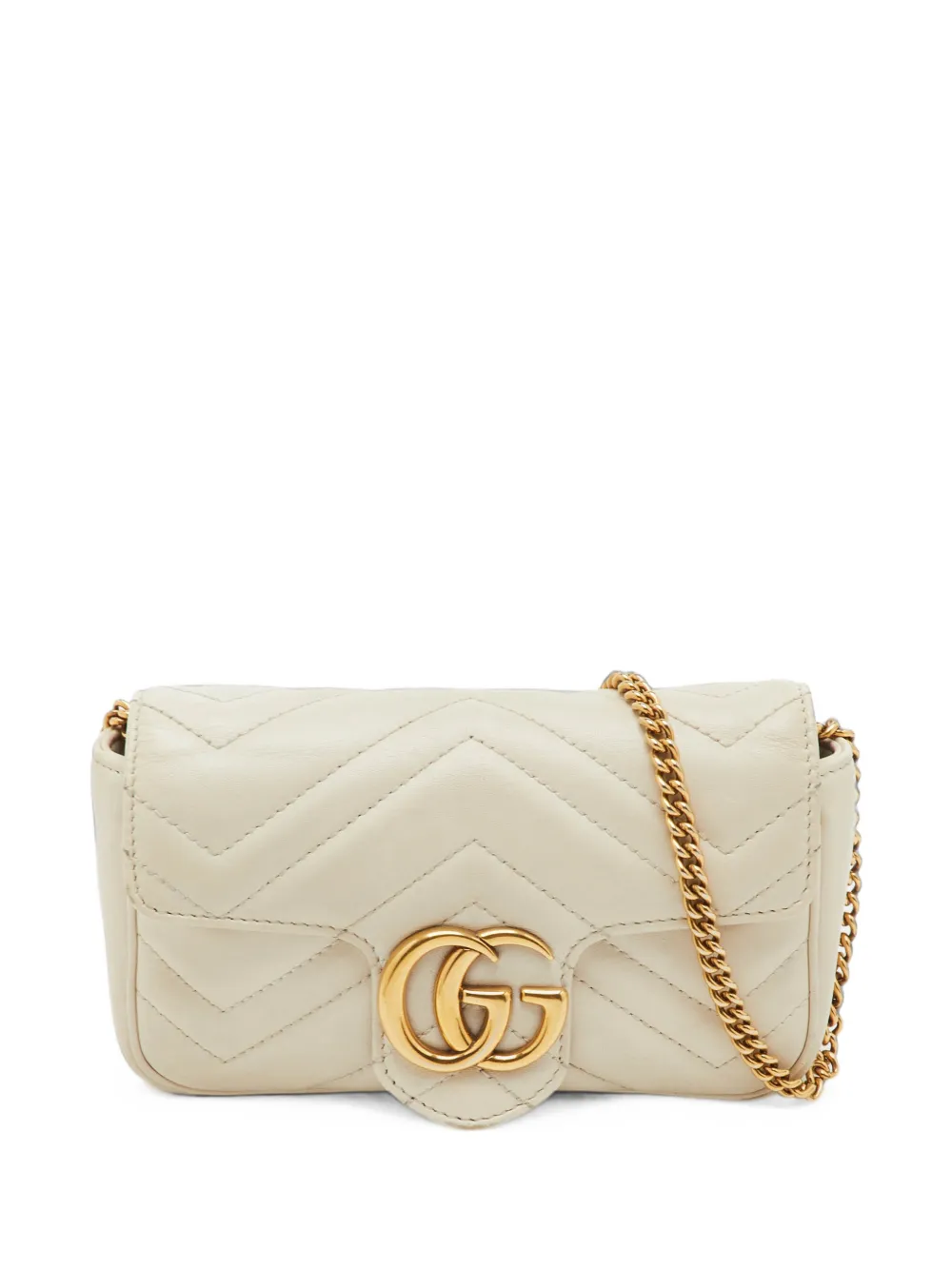 Gucci Pre-Owned Borsa a spalla GG Marmont mini - Toni neutri
