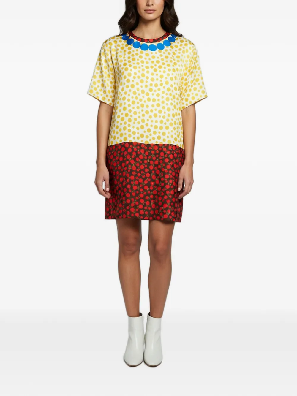 Louis Vuitton Pre-Owned x Yayoi Kusama polka-dot mini dress - Giallo
