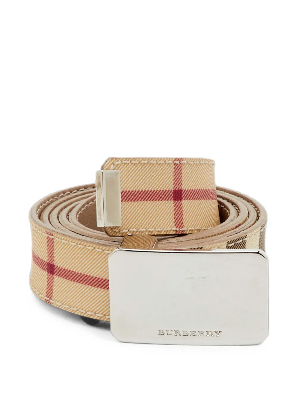 Burberry Pre-Owned Gürtel mit Nova Check - Nude