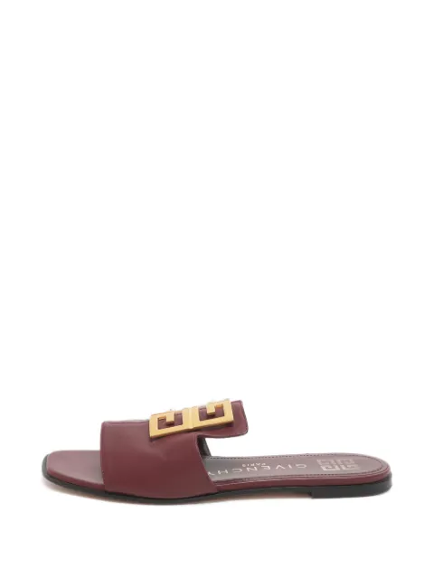 Givenchy Pre-Owned 4G leather slide sandals