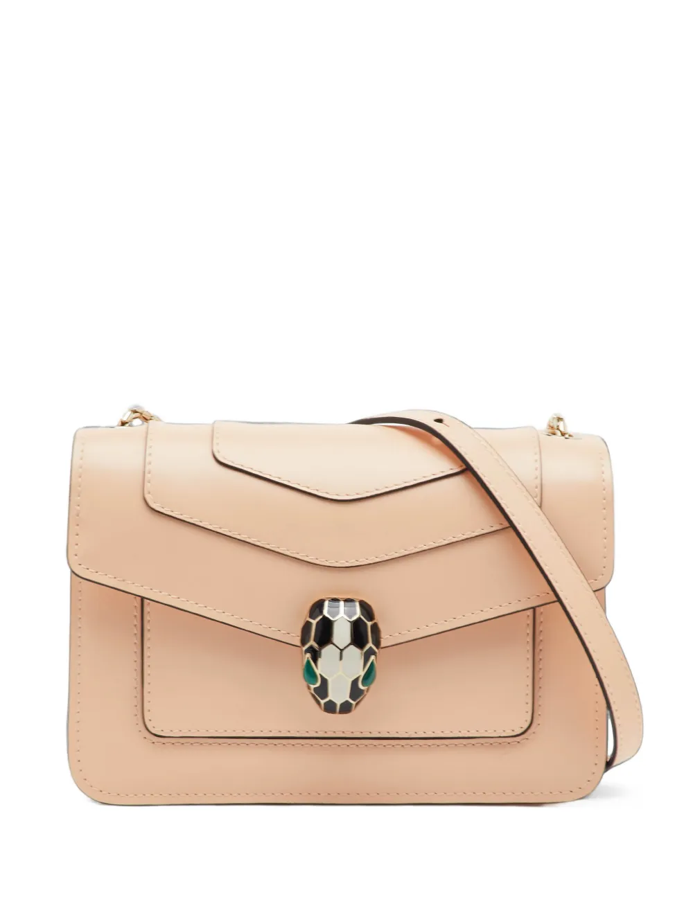 Bvlgari Pre-Owned small Serpenti Forever flap shoulder bag - Nude