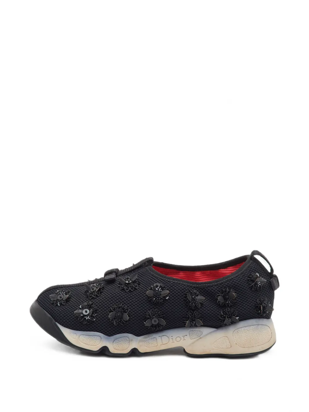 Christian Dior Pre-Owned Fusion embellished sneakers - Schwarz