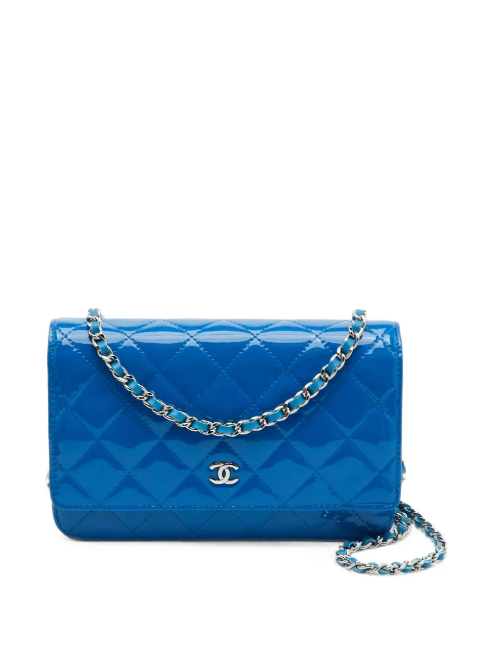 CHANEL Pre-Owned 2014 quilted CC shoulder bag - Blau