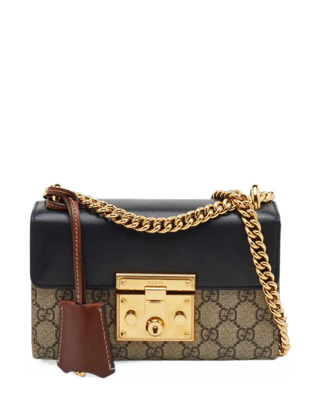 Gucci Pre-Owned small Padlock GG Supreme shoulder bag - Toni neutri
