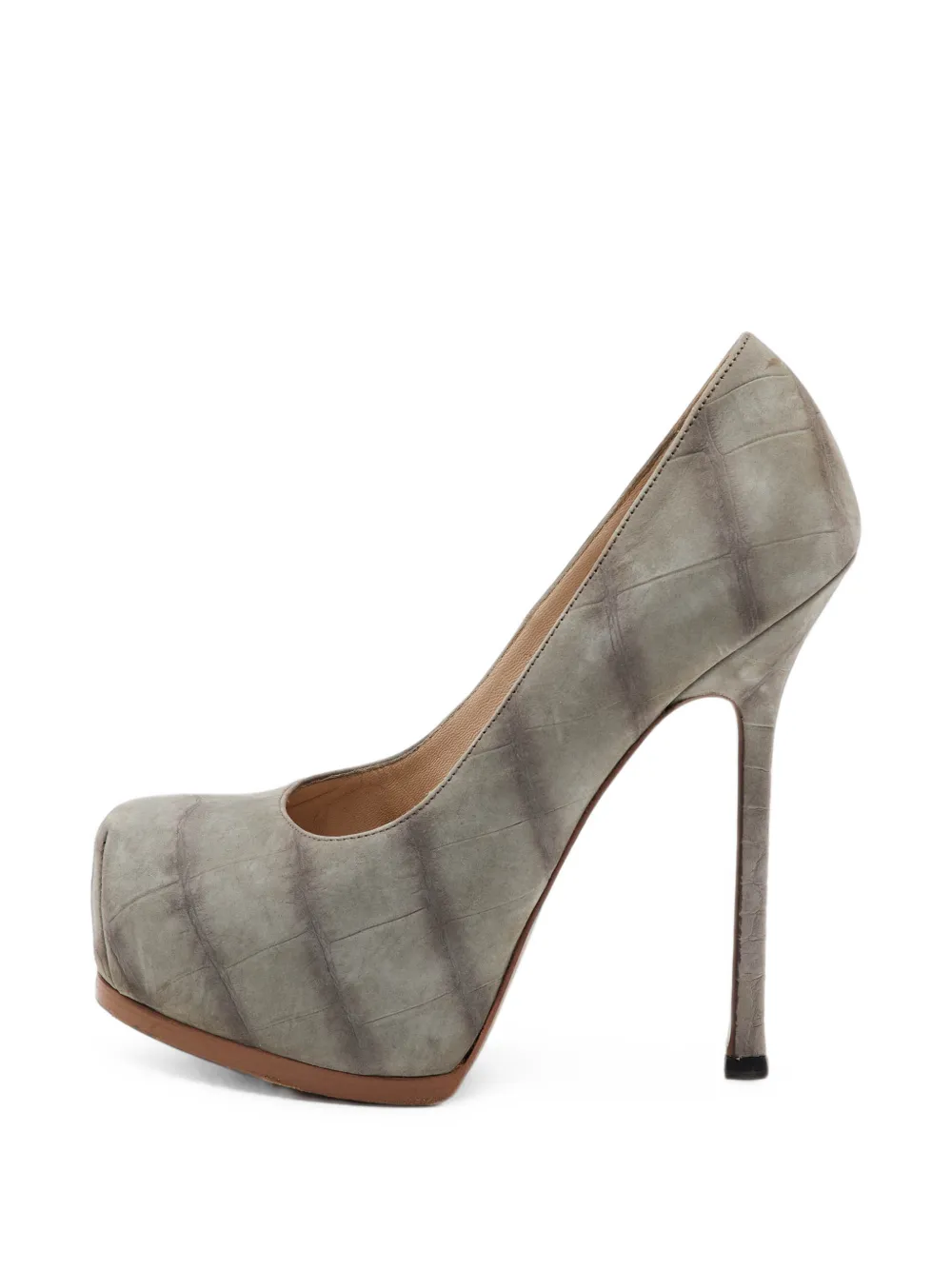 Saint Laurent Pre-Owned Tribtoo platform pumps - Grau