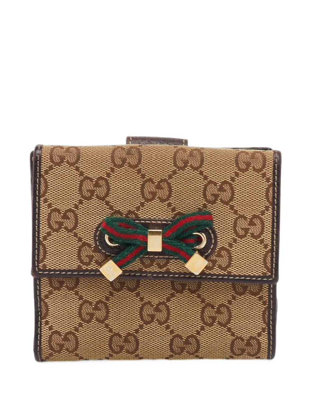 Gucci Pre-Owned Princy GG canvas wallet - Nude