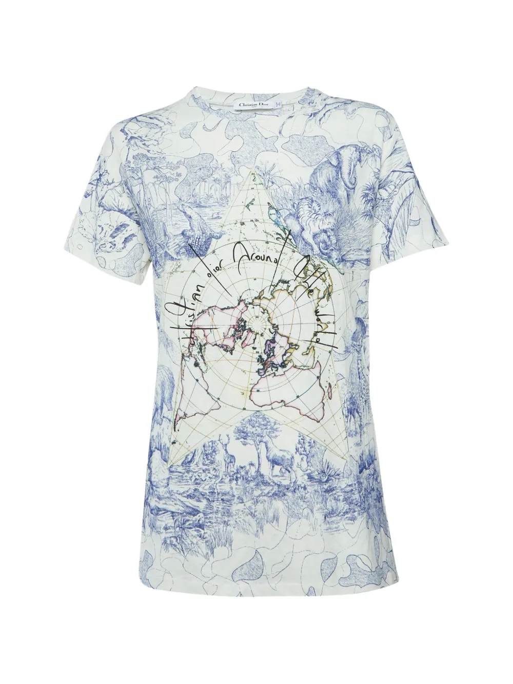 Christian Dior Pre-Owned Around the World T-Shirt - Weiß