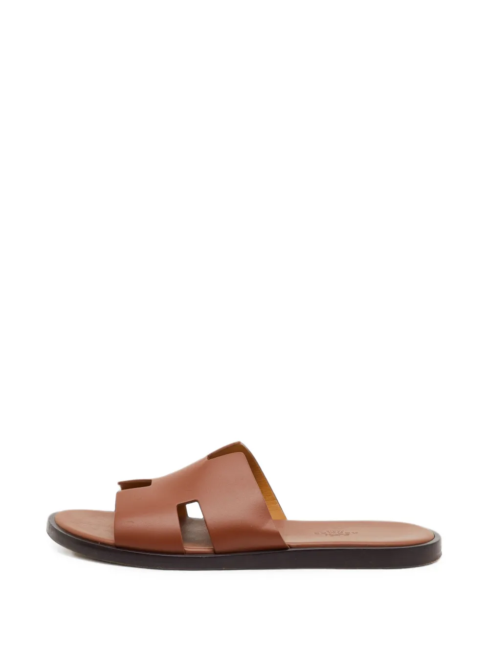 Hermès Pre-Owned Izmir H-cut slide sandals - Braun