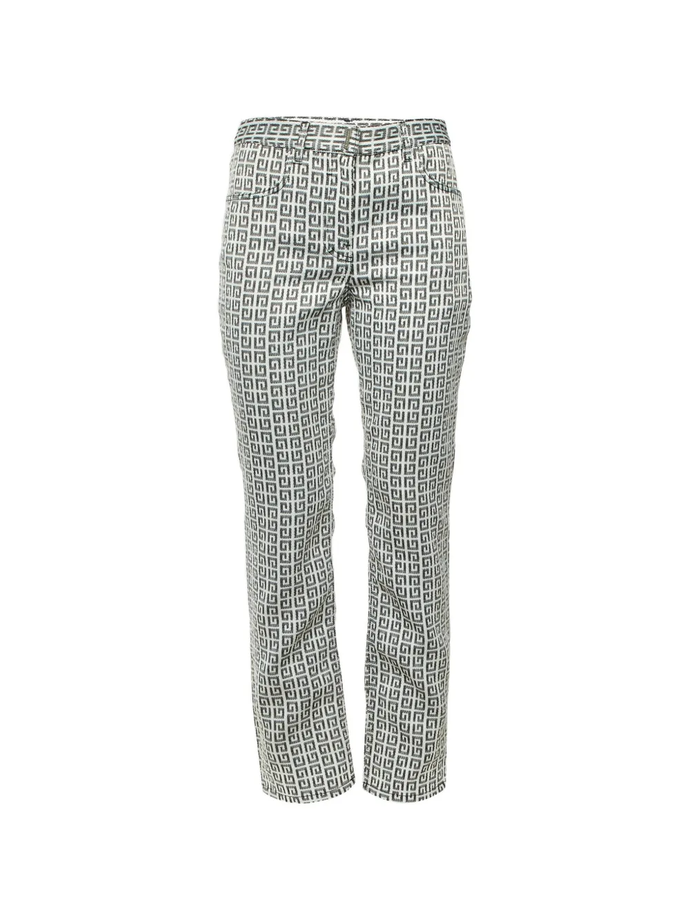 Versace Pre-Owned pantalon à motif 4G en jacquard - Blanc