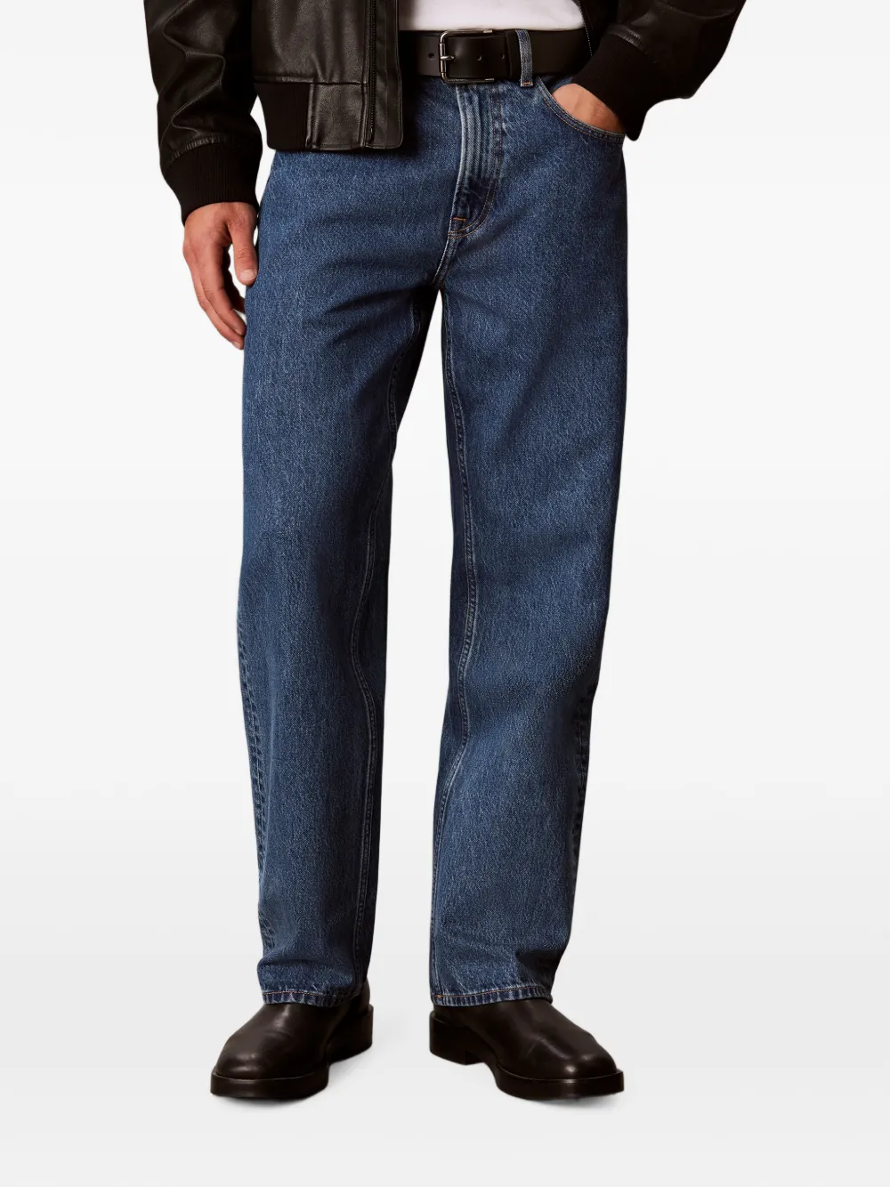 Calvin Klein 90s straight jeans Blauw