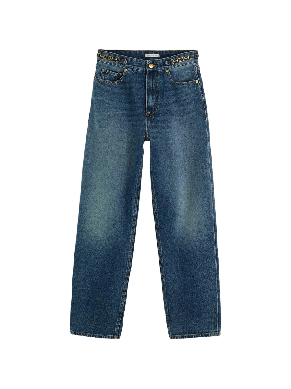 Tommy Hilfiger Jackie chain-link straight-leg jeans - Blau