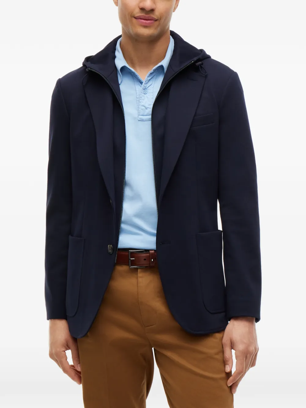 Tommy Hilfiger Blazer met enkele rij knopen Blauw