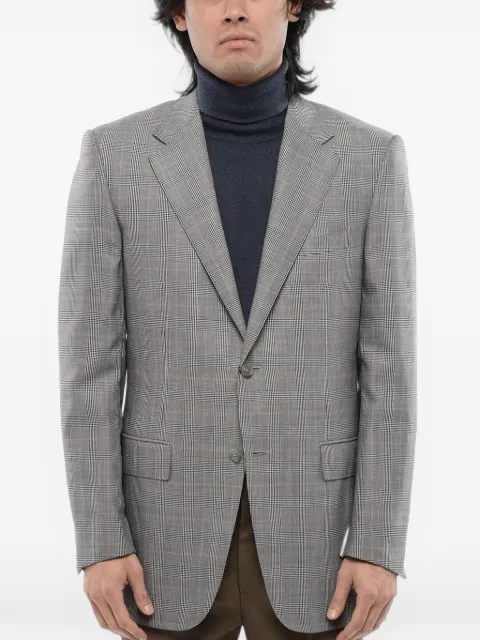 Corneliani Prince of Wales single-breasted blazer