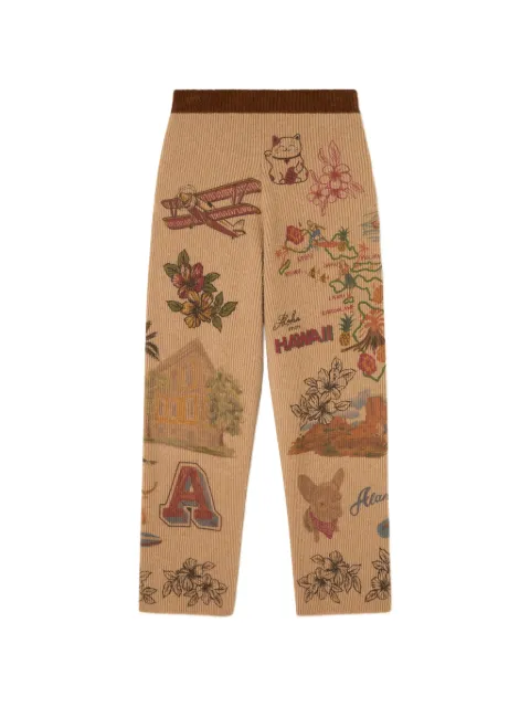 Alanui The Decade graphic-print trousers