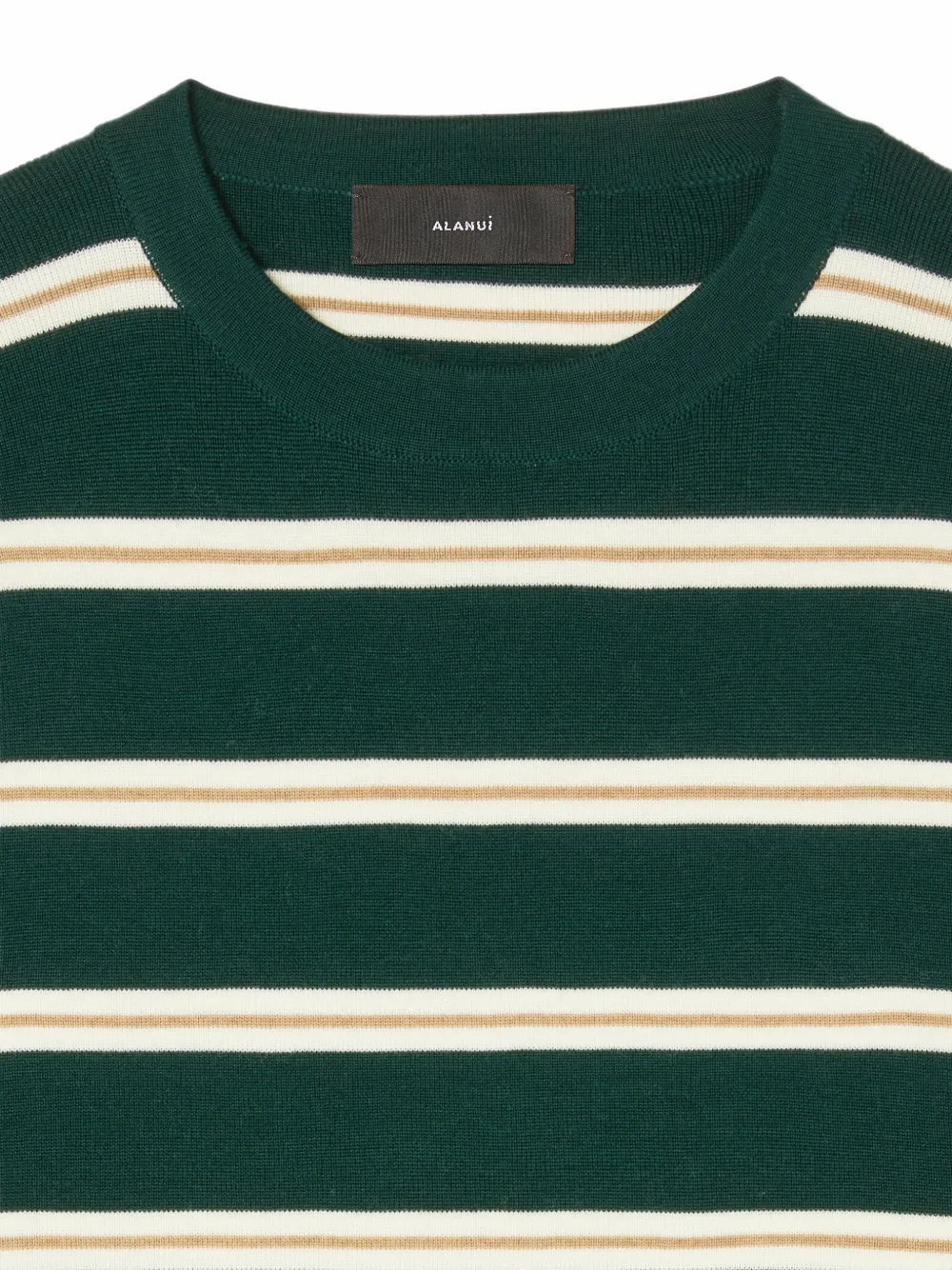 Alanui Rugby Club T-shirt met gelaagde mouwen Groen