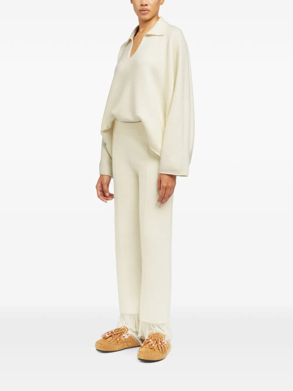 Alanui Finest broek met franje Beige