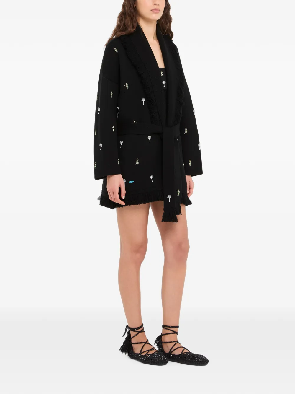 Alanui Dance With Me vest met franje Zwart