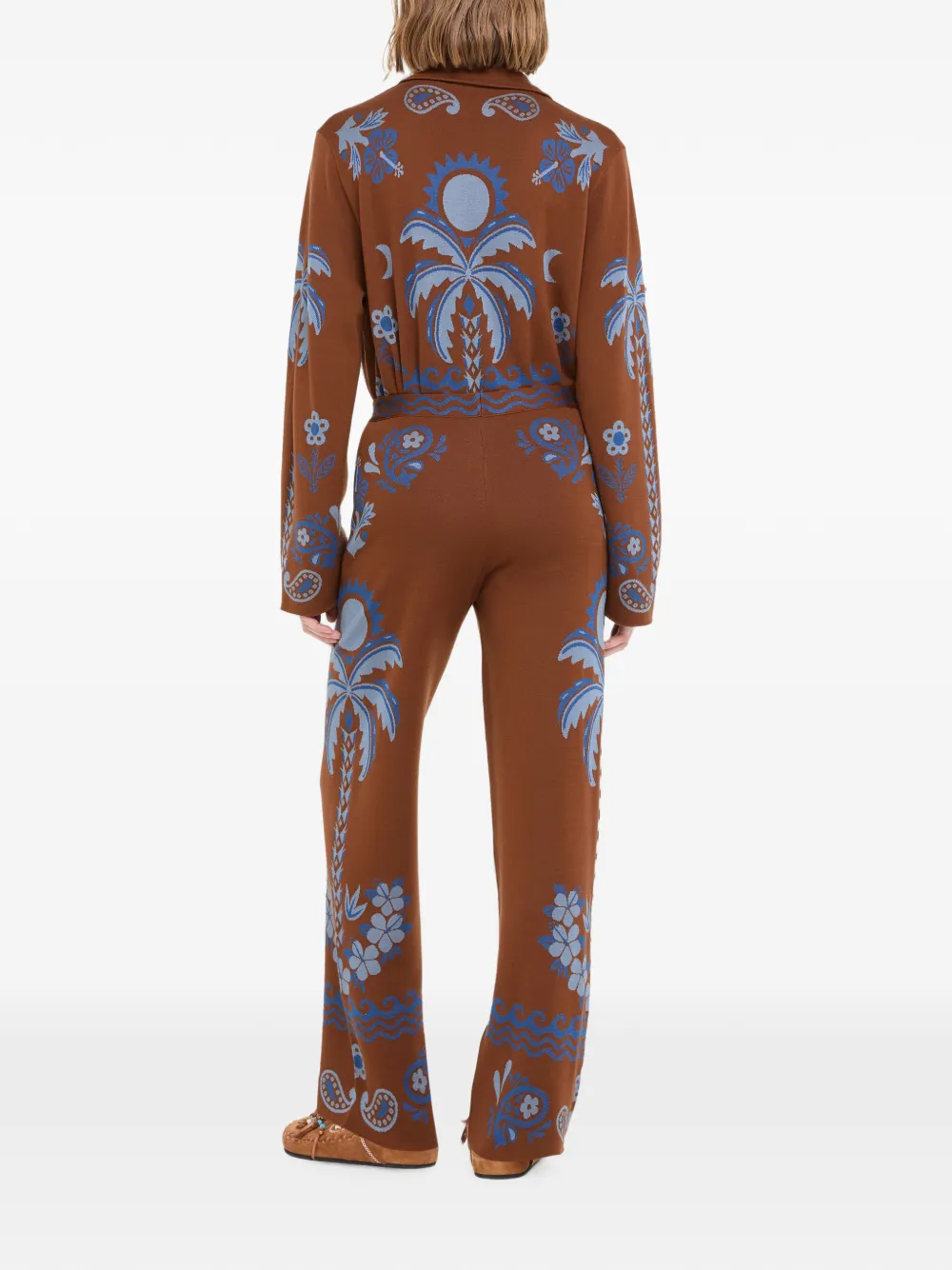 Alanui Island Roots broek met paisley-print Bruin