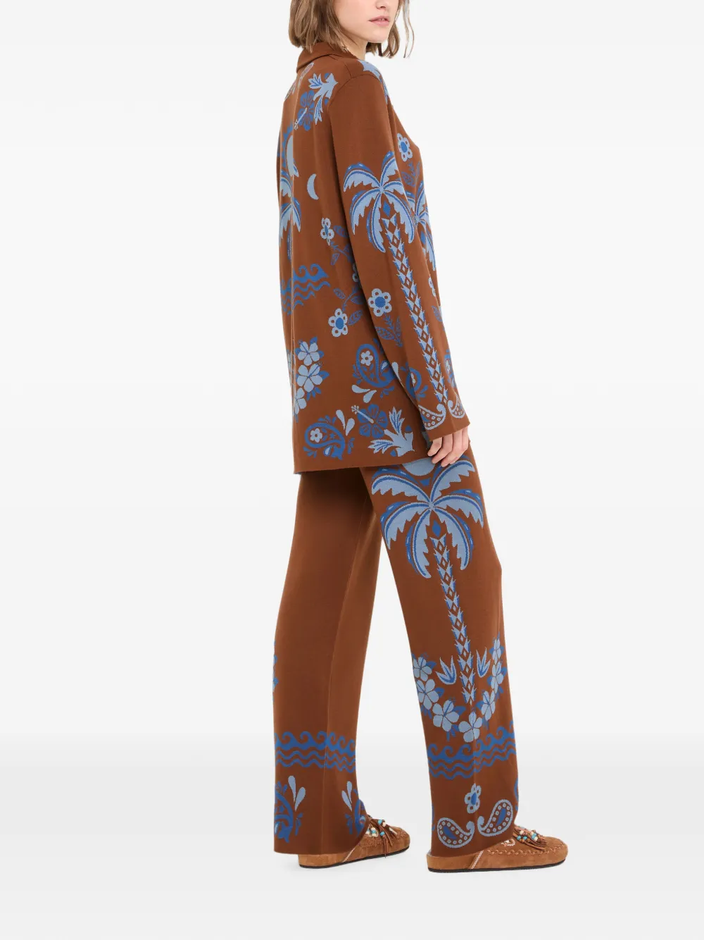 Alanui Island Roots broek met paisley-print Bruin